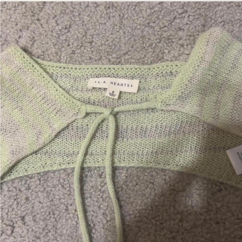 PacSun L.A. Hearts Green Knit Shrug